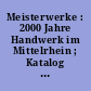 Meisterwerke : 2000 Jahre Handwerk im Mittelrhein ; Katalog zur Ausstellung der Handwerkskammer Koblenz und des Landesmuseums Koblenz