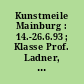 Kunstmeile Mainburg : 14.-26.6.93 ; Klasse Prof. Ladner, Klasse Prof. Sauerbruch, Akademie der Bildenden Künste München ; Skulpturen und Bilder