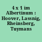 4 x 1 im Albertinum : Hoover, Lassnig, Rheinsberg, Tuymans