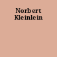 Norbert Kleinlein