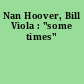 Nan Hoover, Bill Viola : "some times"