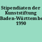 Stipendiaten der Kunststiftung Baden-Württemberg 1990