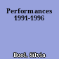 Performances 1991-1996