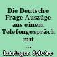 Die Deutsche Frage Auszüge aus einem Telefongespräch mit Sylvère Lotringer