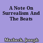 A Note On Surrealism And The Beats