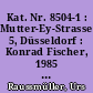 Kat. Nr. 8504-1 : Mutter-Ey-Strasse 5, Düsseldorf : Konrad Fischer, 1985 : 320 x 777 x 580 cm : Gips und Dispersionsfarbe