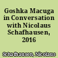 Goshka Macuga in Conversation with Nicolaus Schafhausen, 2016
